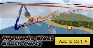 fireworks blast beach party